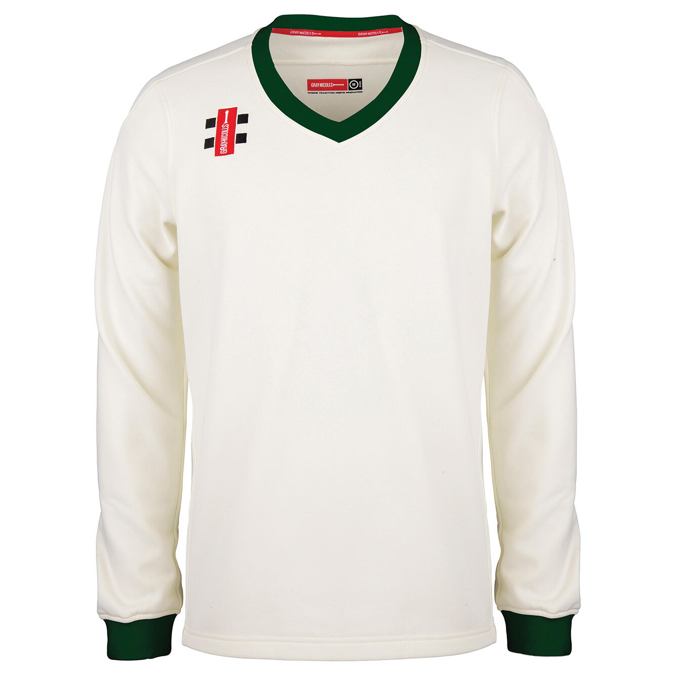 Childrens/Kids Pro Performance Sweater (Ivory/Green) 1/3