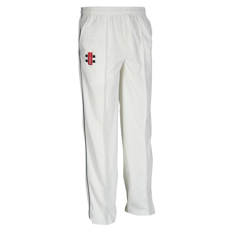 Children/Kids Matrix Cricket Trousers (Ivory/ Navy)