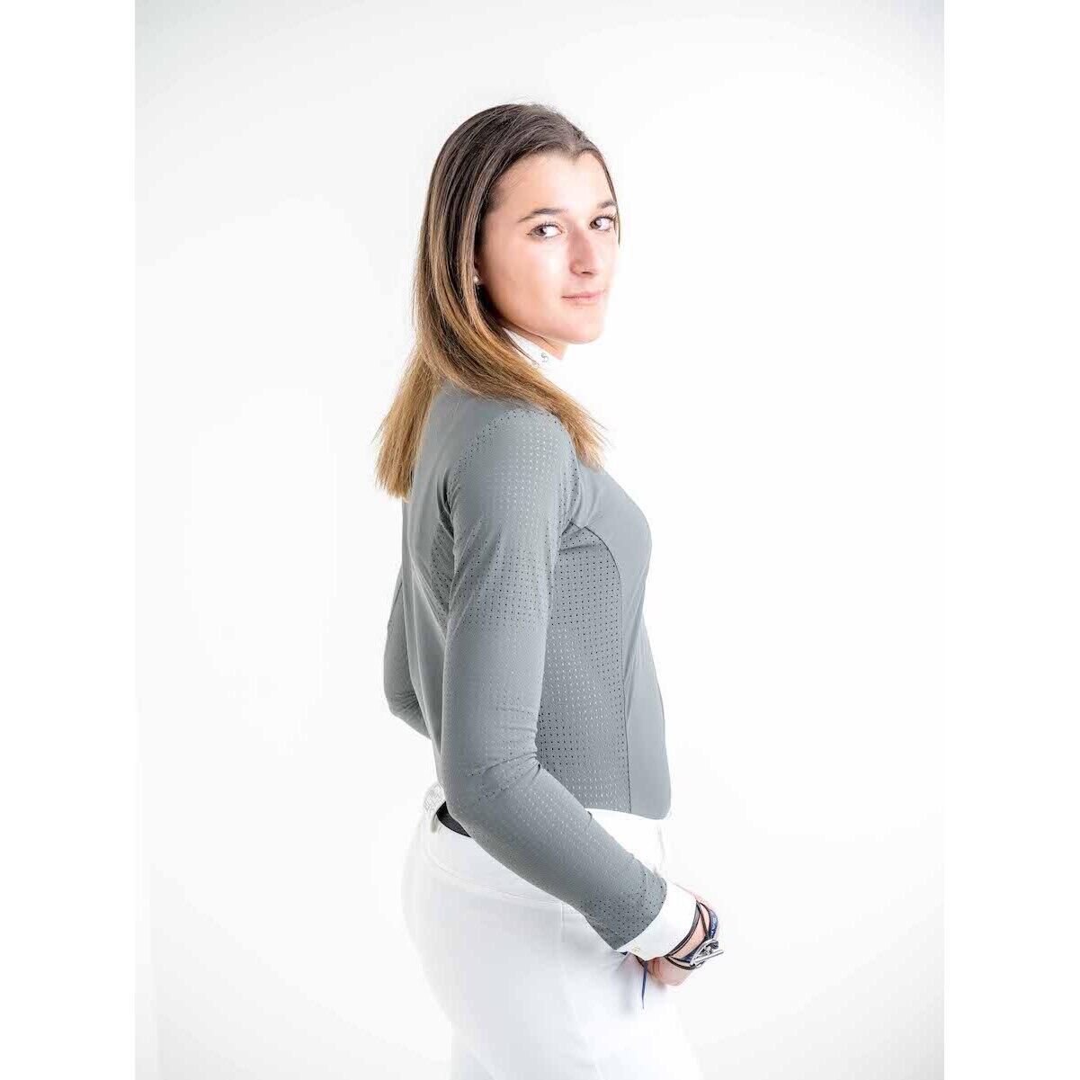 Damespolo met lange mouwen Le Sabotier Alba 4/5