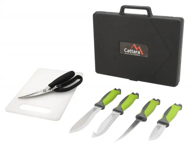 Set de cutite cu tocator si foarfeca Cattara 4/8