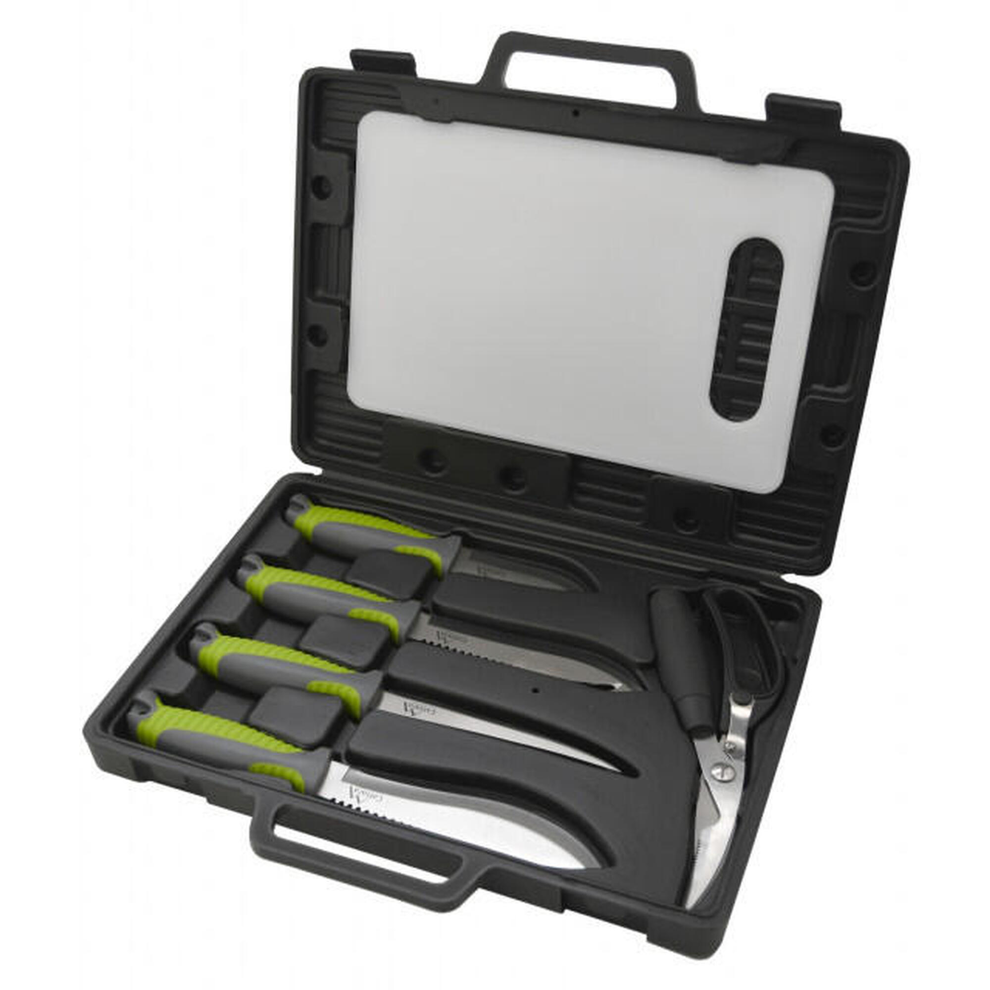 Set de cutite cu tocator si foarfeca Cattara