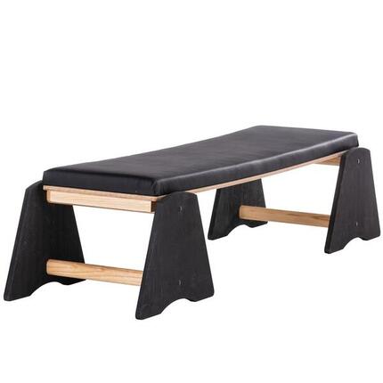 Banc de musculation Vira - banc incliné en bois massif - 148x42cm - max. 120 kg