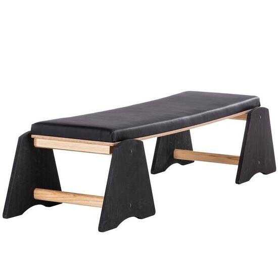 Panca pesi Vira - panca inclinata in legno massello - 148x42cm