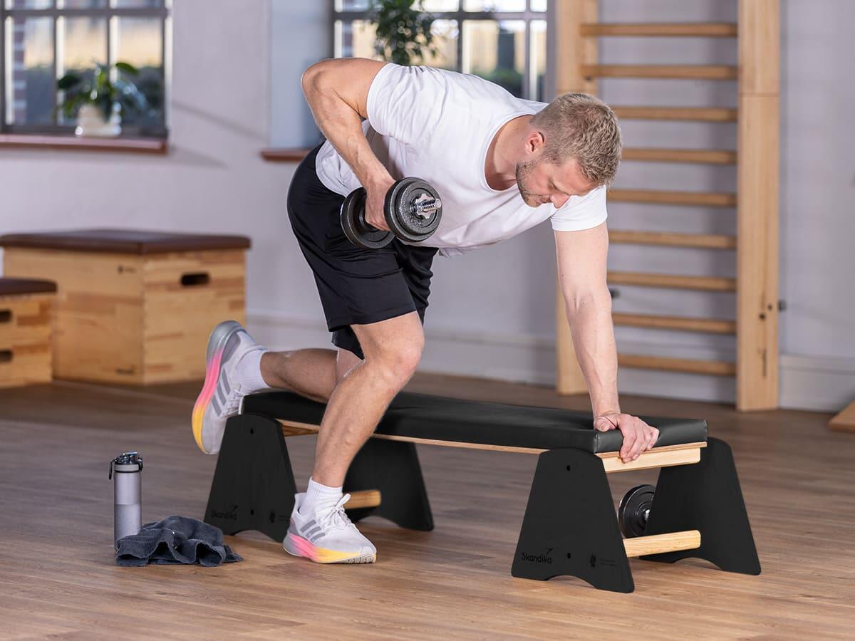 Banc de musculation Vira - banc incliné en bois massif - 148x42cm - max. 120 kg 3/8