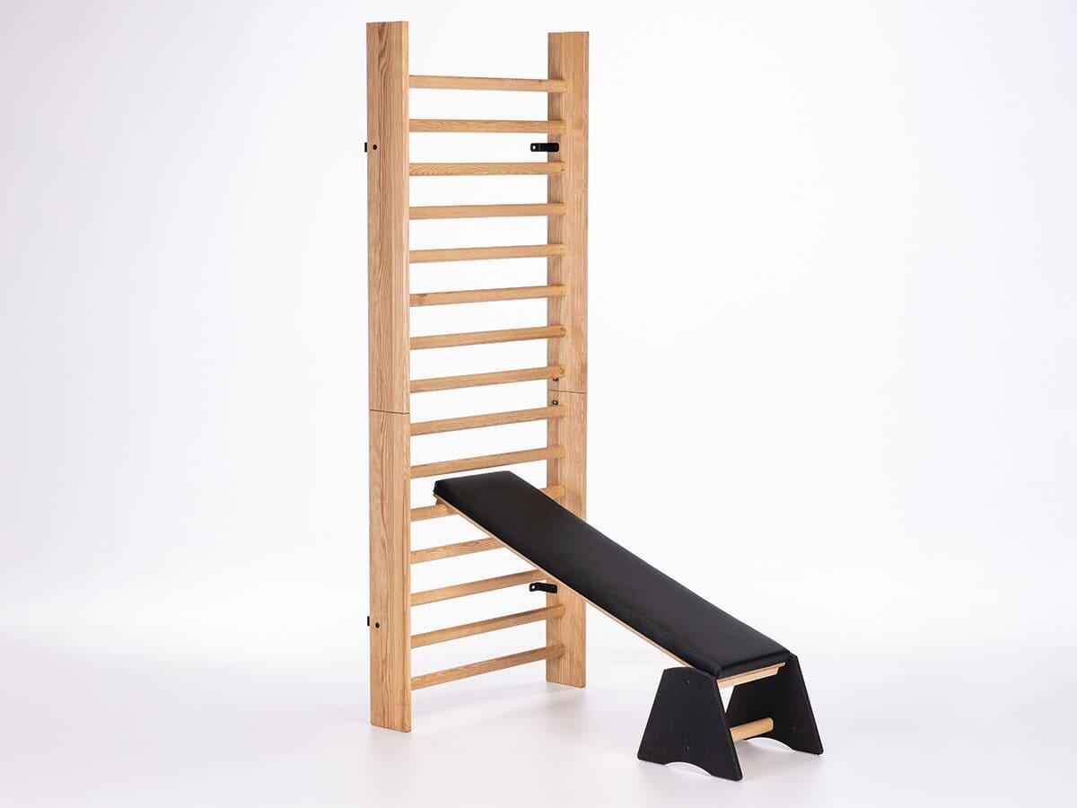Banc de musculation Vira - banc incliné en bois massif - 148x42cm - max. 120 kg 7/8