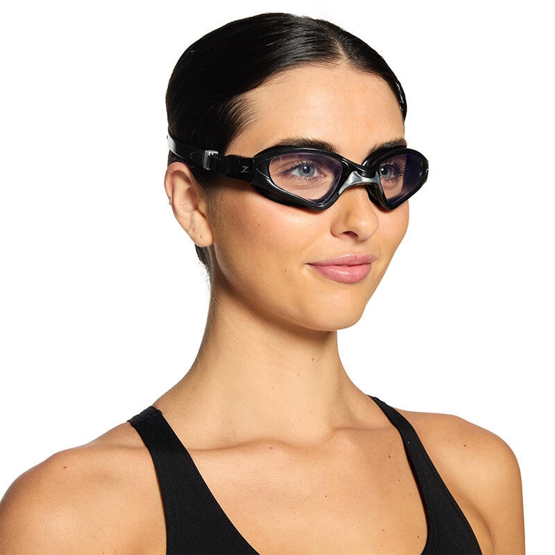 SPECTRA Schwimmbrille mit klaren Gläsern 3/4