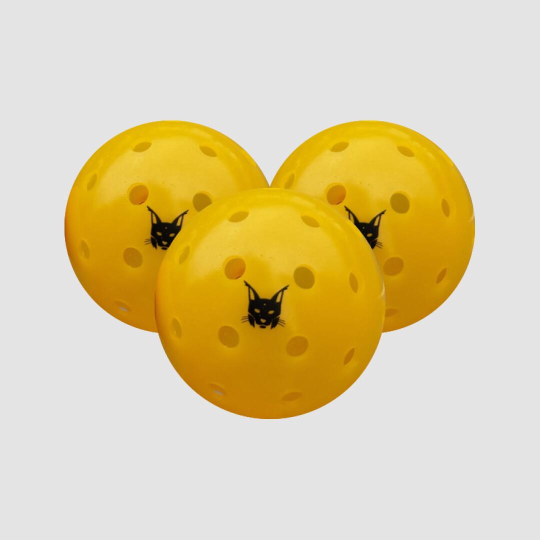 LYNX PICKLEBALL Pelotas de Pickleball Lynx 40 agujeros Pack 3