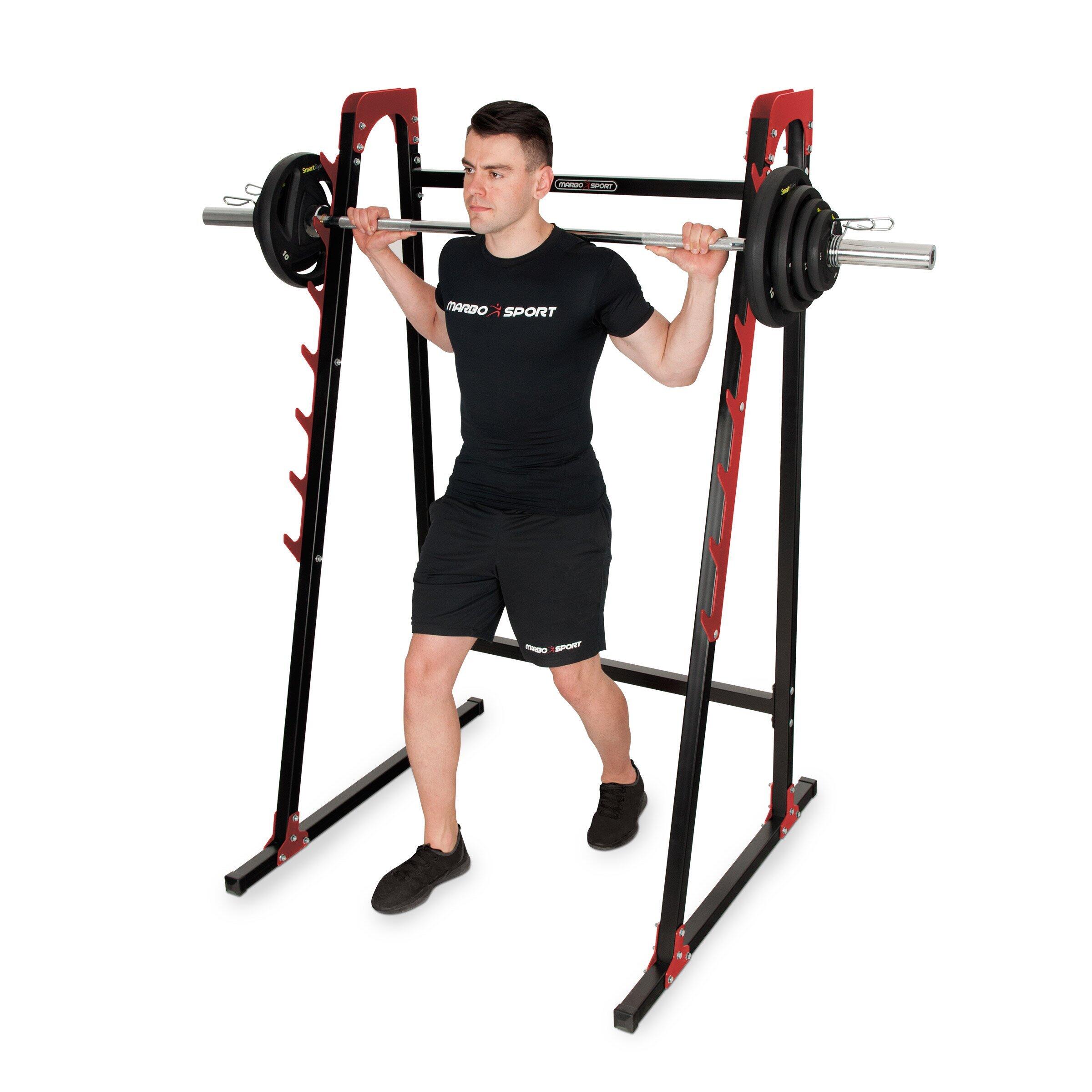 Ensemble d'entraînement avec banc réglable et supports d'haltères 3/5