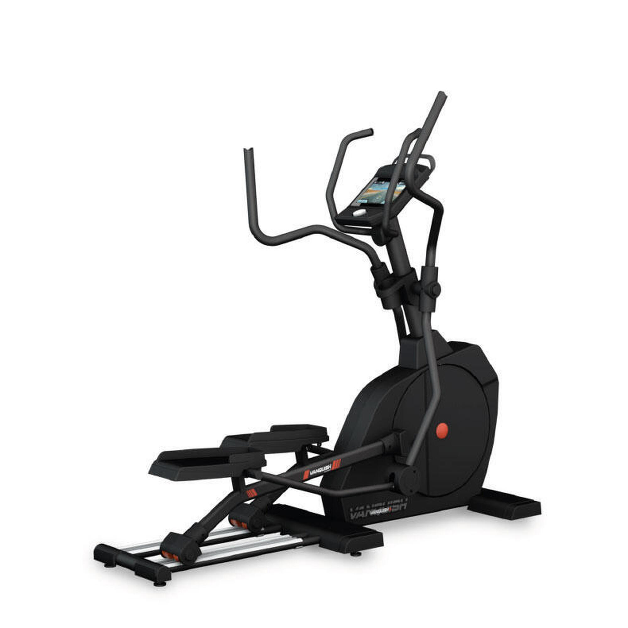 Vélo Elliptique Vanquish Multimedia - Kinomap,Zwift - inertie 35kg - 51cm