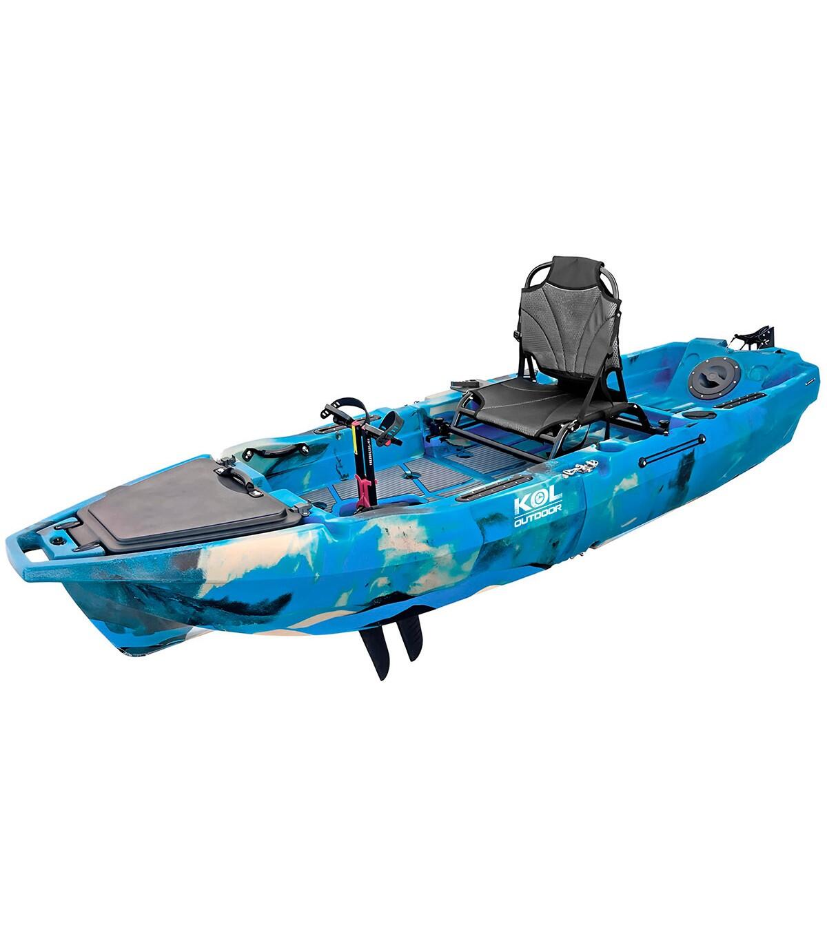 KOL OUTDOOR Caiaque removível ou modular com pedais de barbatana WHALE ONE (300x91 cm)