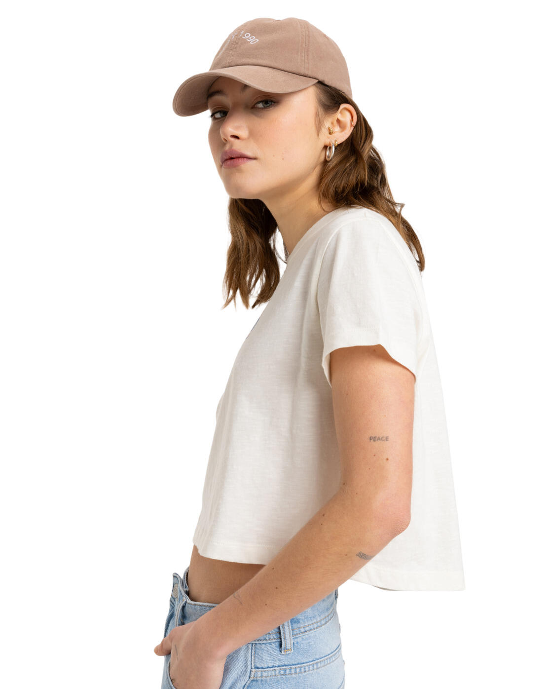 T-shirt à manches courtes MAGIC SWELL Blanc Femme 3/4