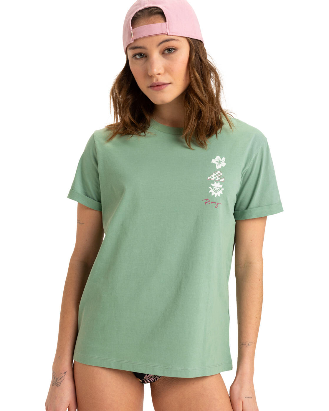 T-shirt à manches courtes OCEANREGULAR ART Vert Femme 2/4