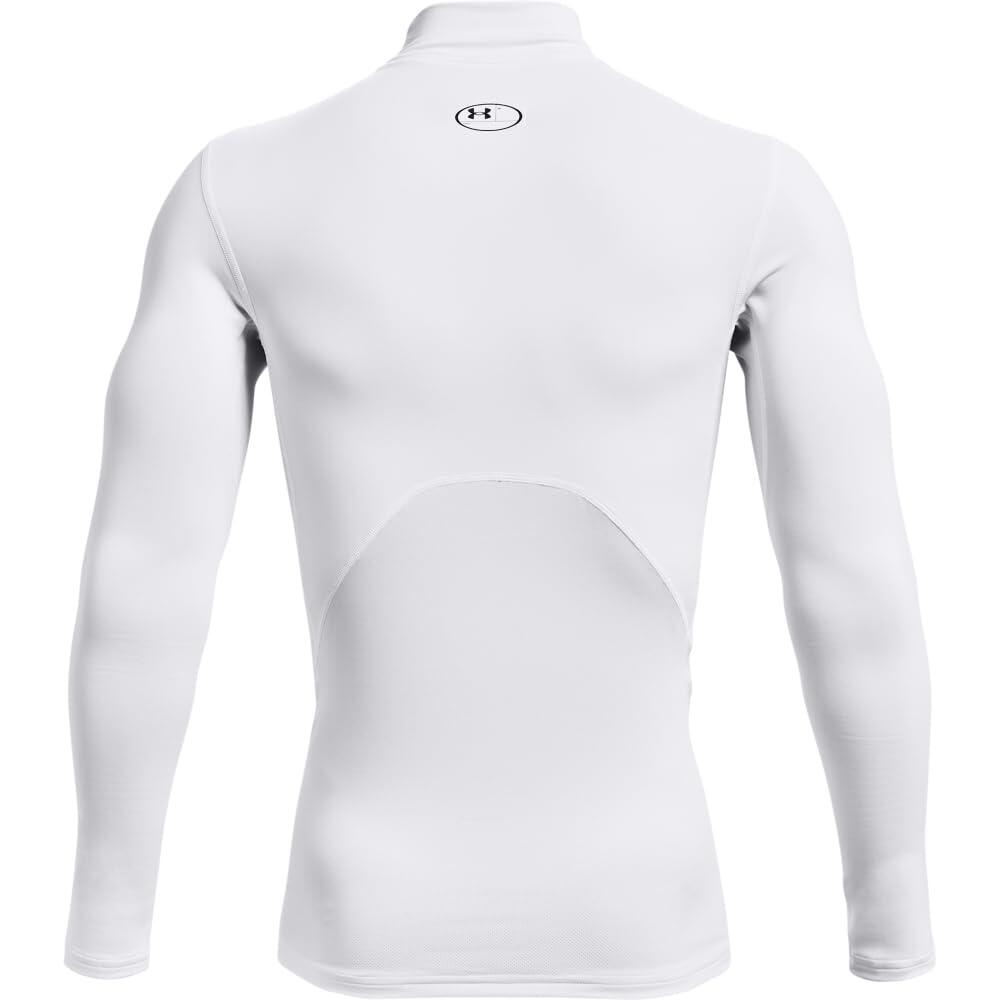 Maillot de compression à manches longues Under Armour ColdGear Mock Blanc 5/6