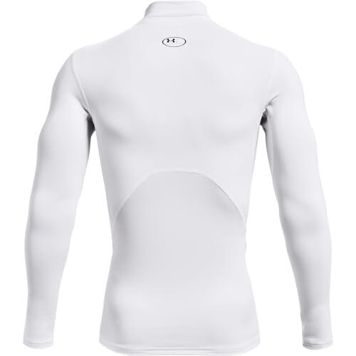 Maillot de compression à manches longues Under Armour ColdGear Mock Blanc 6/6
