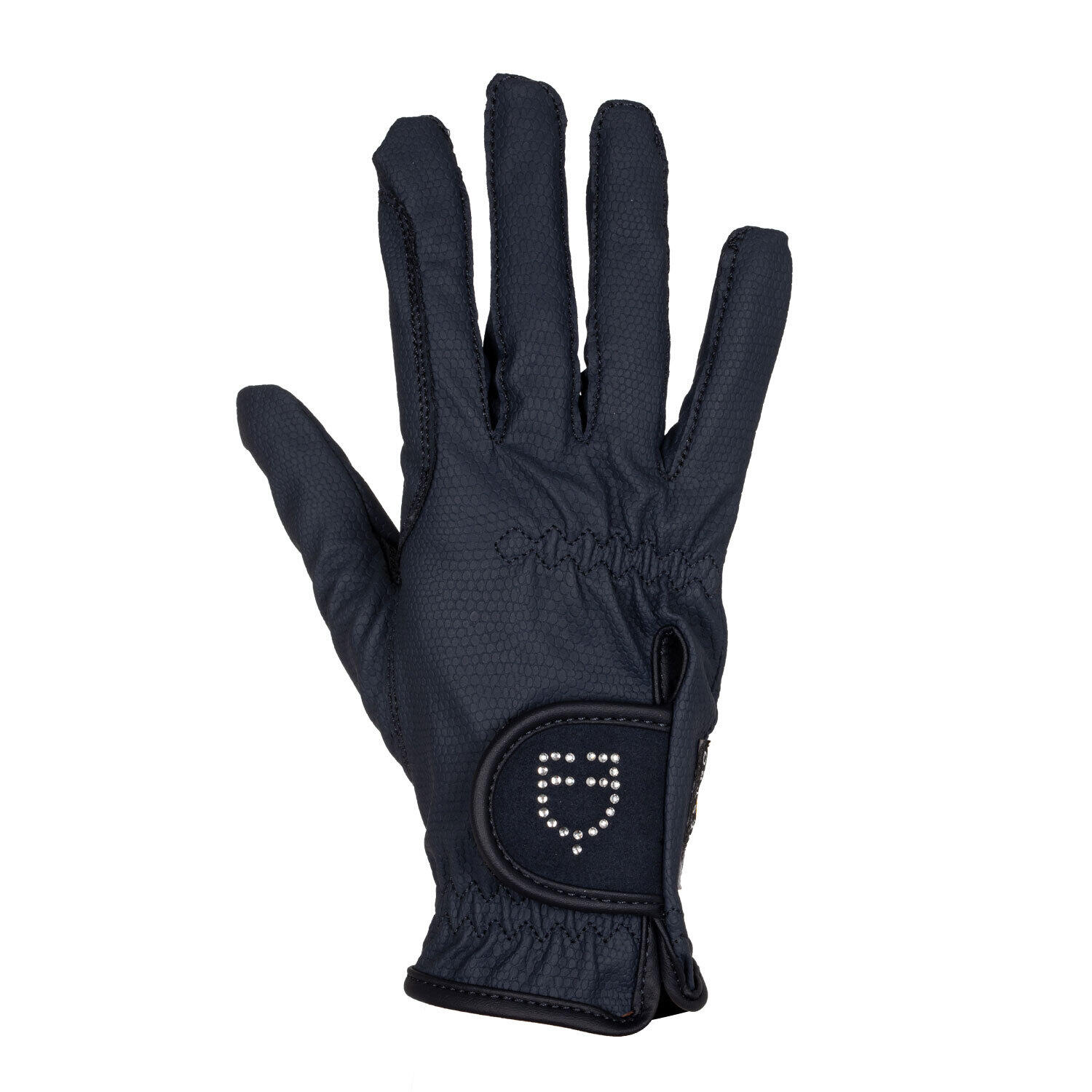 Equestro - Gants D'Équitation Avec Logo Pailleté Femme Equestro D - Gants - Bleu - 40 M - Decathlon