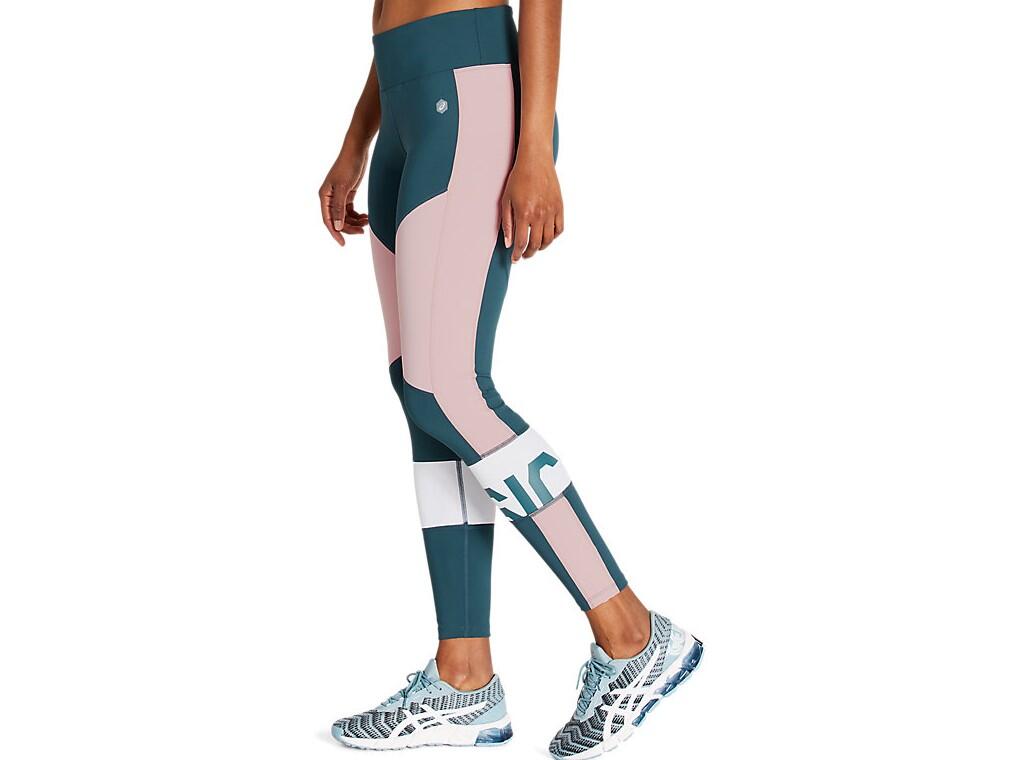 Womens Colour Block Run Tight 4/5