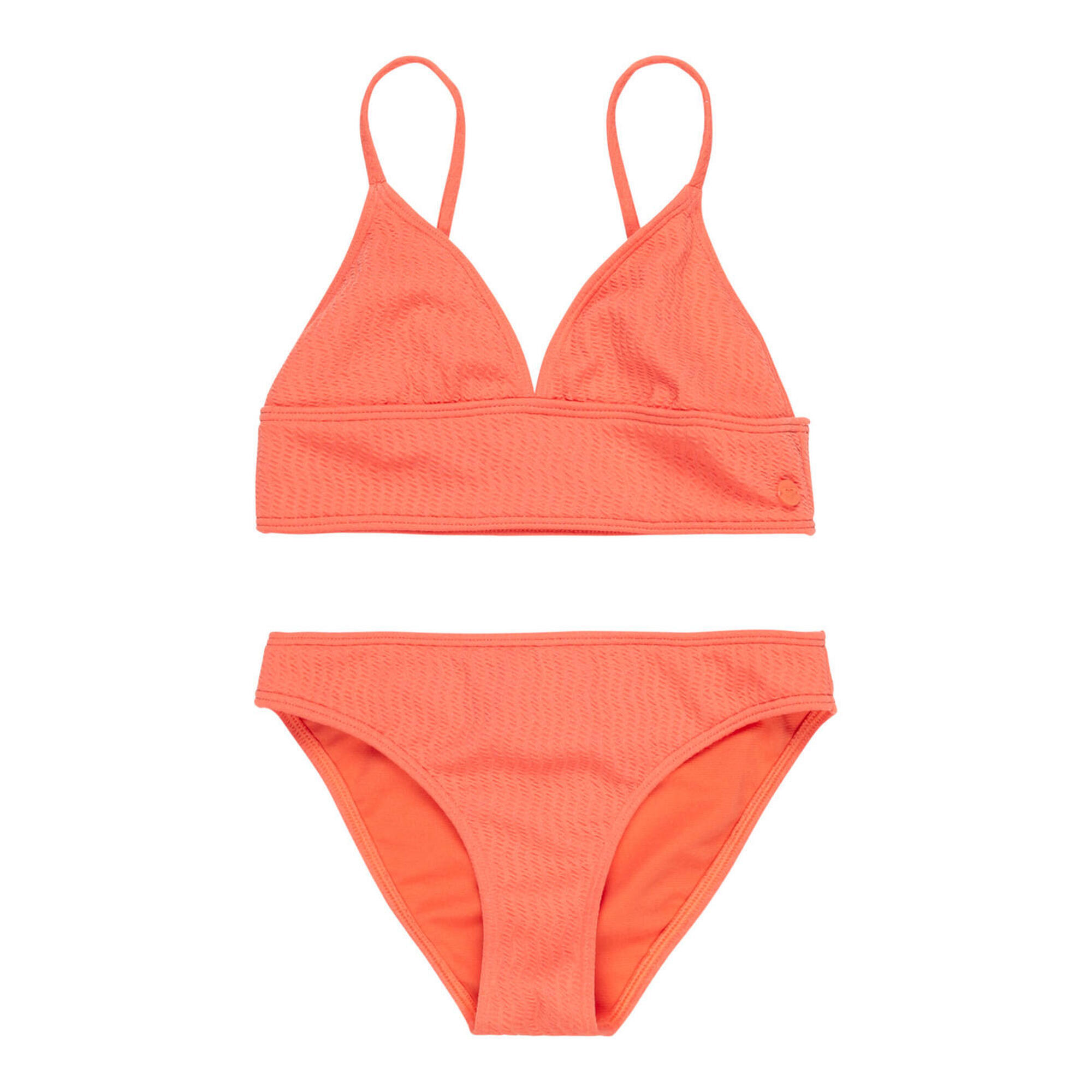 Roxy - Maillot Deux Pièces Lagos Orange Fille - Maillot De Bain 2 Pièces - Orange|rose - 8 À 10 Ans - Decathlon