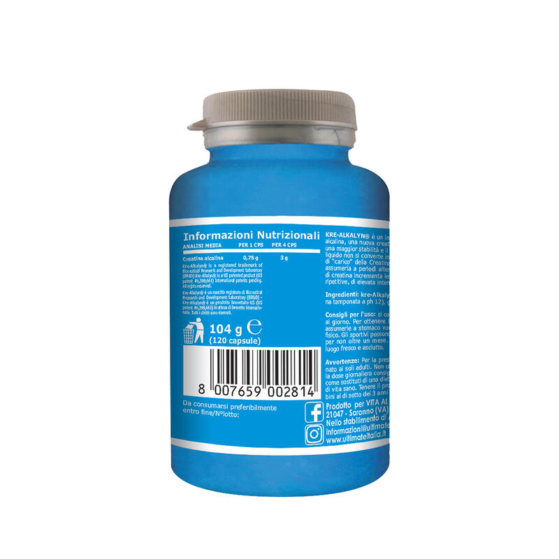 Integratore alimentare - KRE-ALKALYN - 120 cps