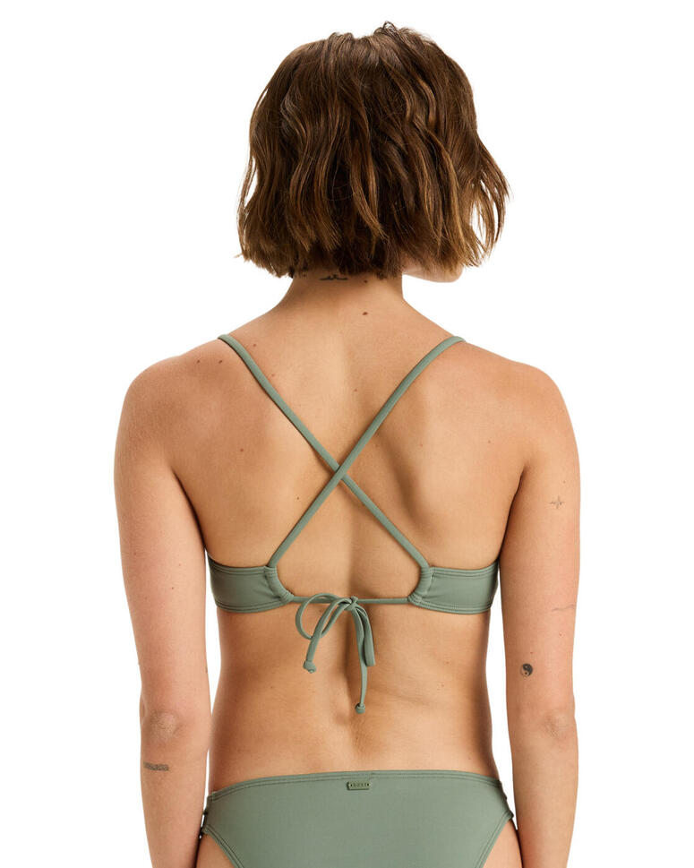 Stanik bikini typu bralette dla Kobiety BEACH CLASSICS Zielony