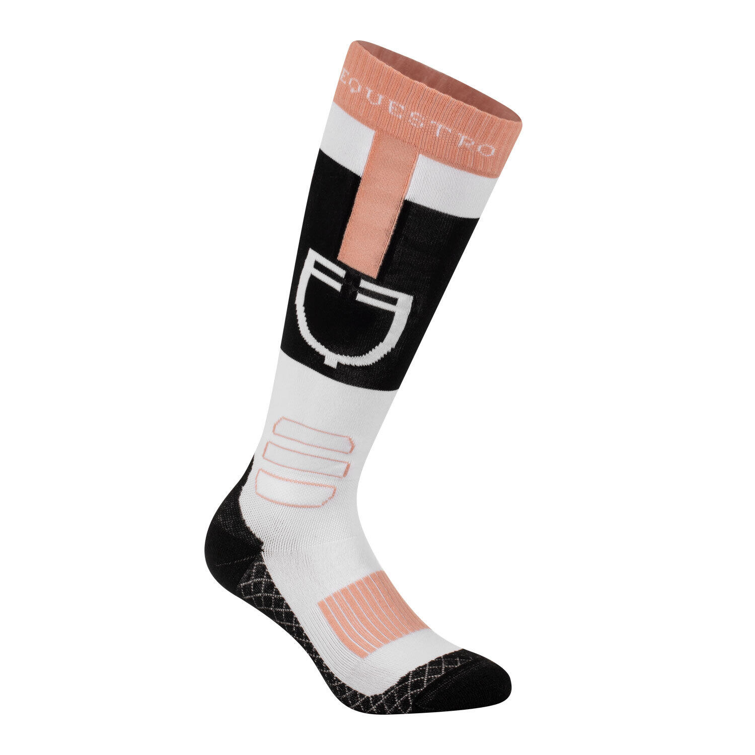 Chaussettes équitation en tissu technique et respirant avec logo Equestro 1/4