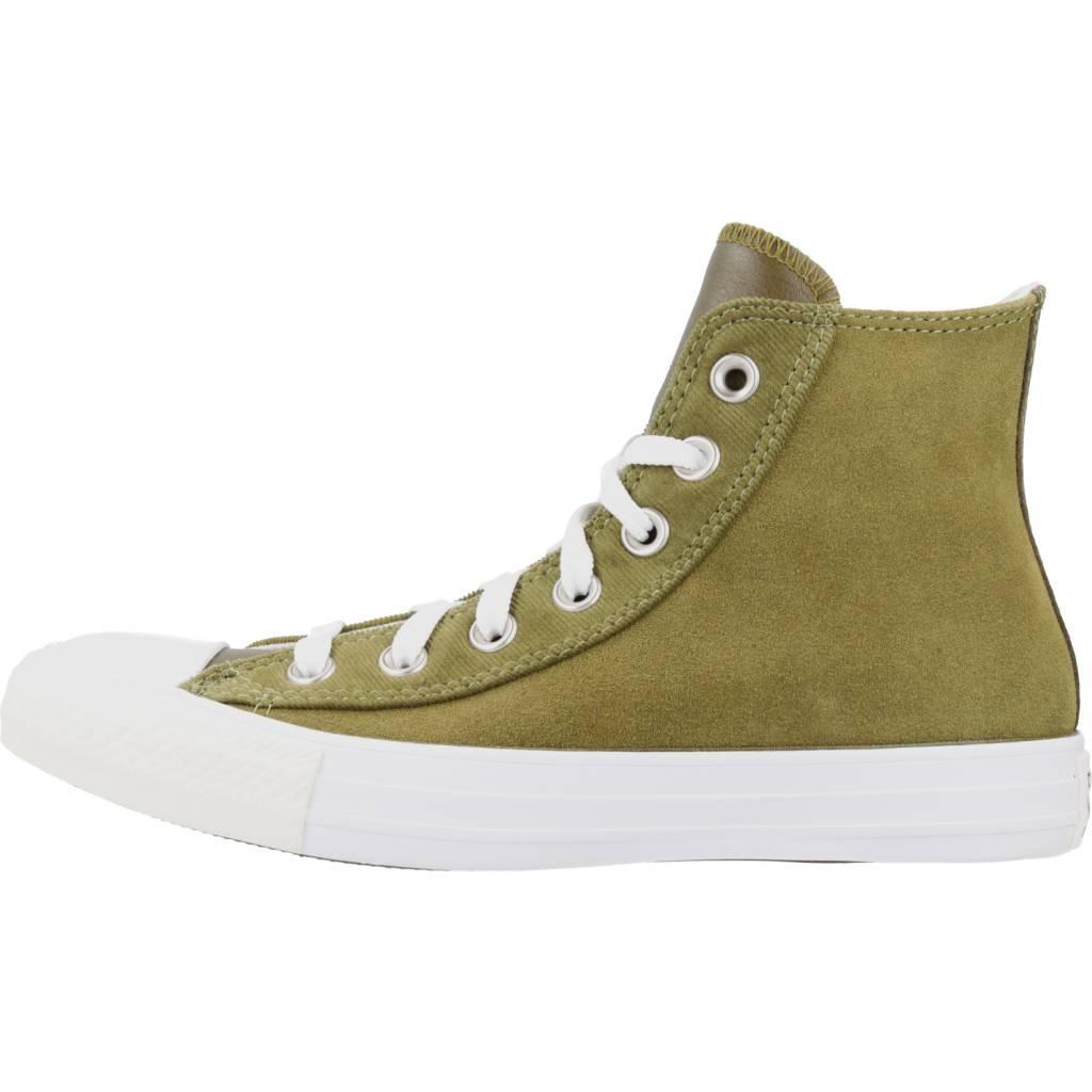 Scarpe Da Ginnastica Converse Modello Chuck Taylor All Star Hi Colore Verde 2/5
