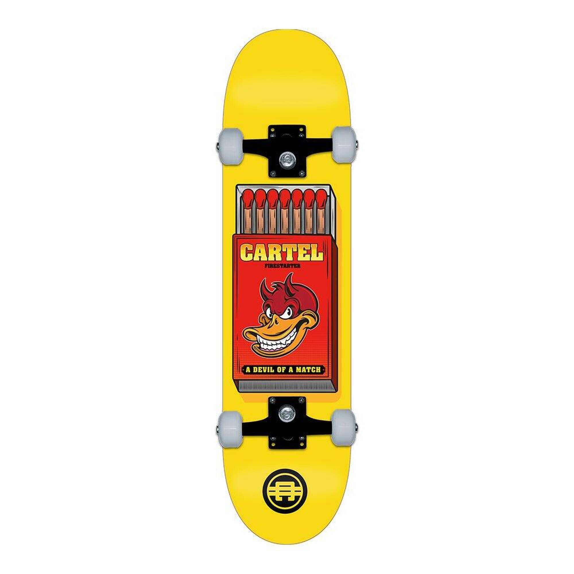 Cartel - Firestarter - Skateboard Complet Enfant 7.5 - Skateboard Complet - Jaune - 7.5" - Decathlon