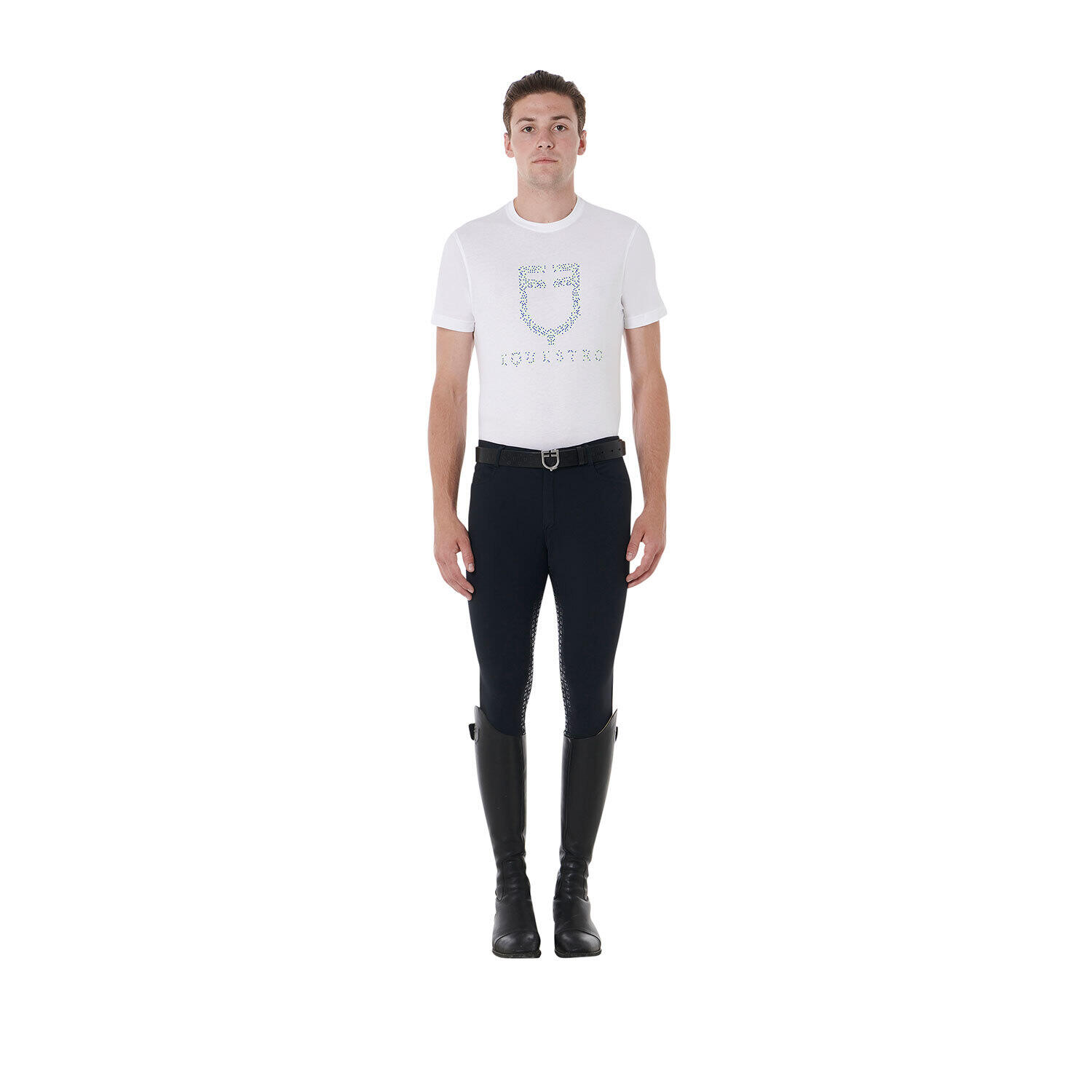 Pantalon équitation full grip Equestro Aria Light 2/7