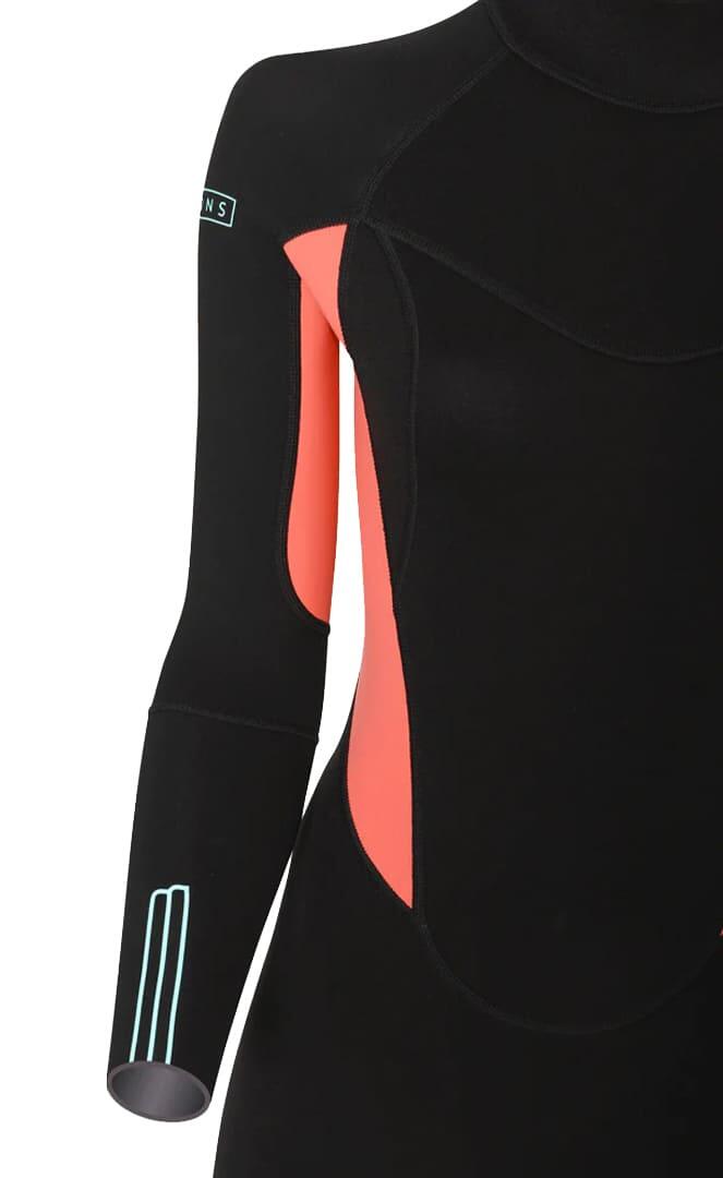 3/2 Pioneer - Zip Dos L/S Combinaison Surf Femme 5/7