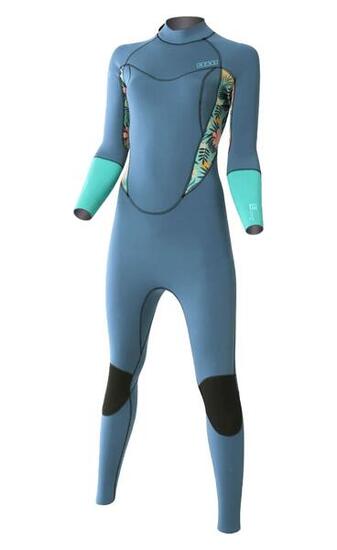 3/2 Pioneer - Zip Dos L/S Combinazione Surf Donna