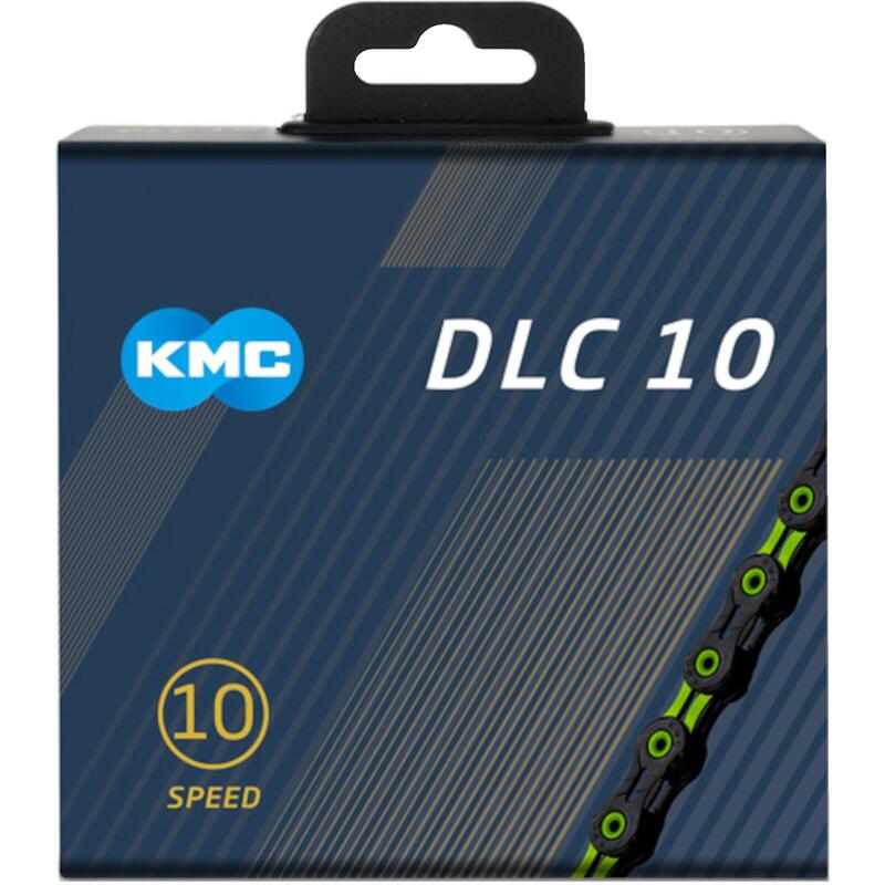 Chaîne de vélo Dlc10 Noir/Vert 116 maillons                   2 modèles disponibles 8099€    KMC Chaîne de vélo Dlc10 Noir/Vert 116 maillonsVendu exclusivement en ligne   