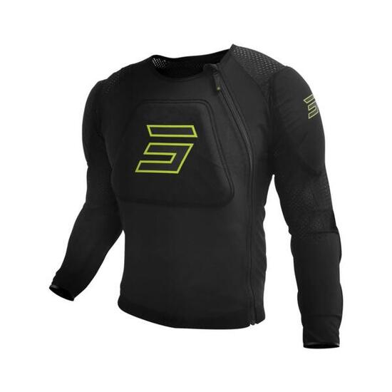 Gilet Shot Prime - Maniche Lunghe - Nero/Giallo Neon