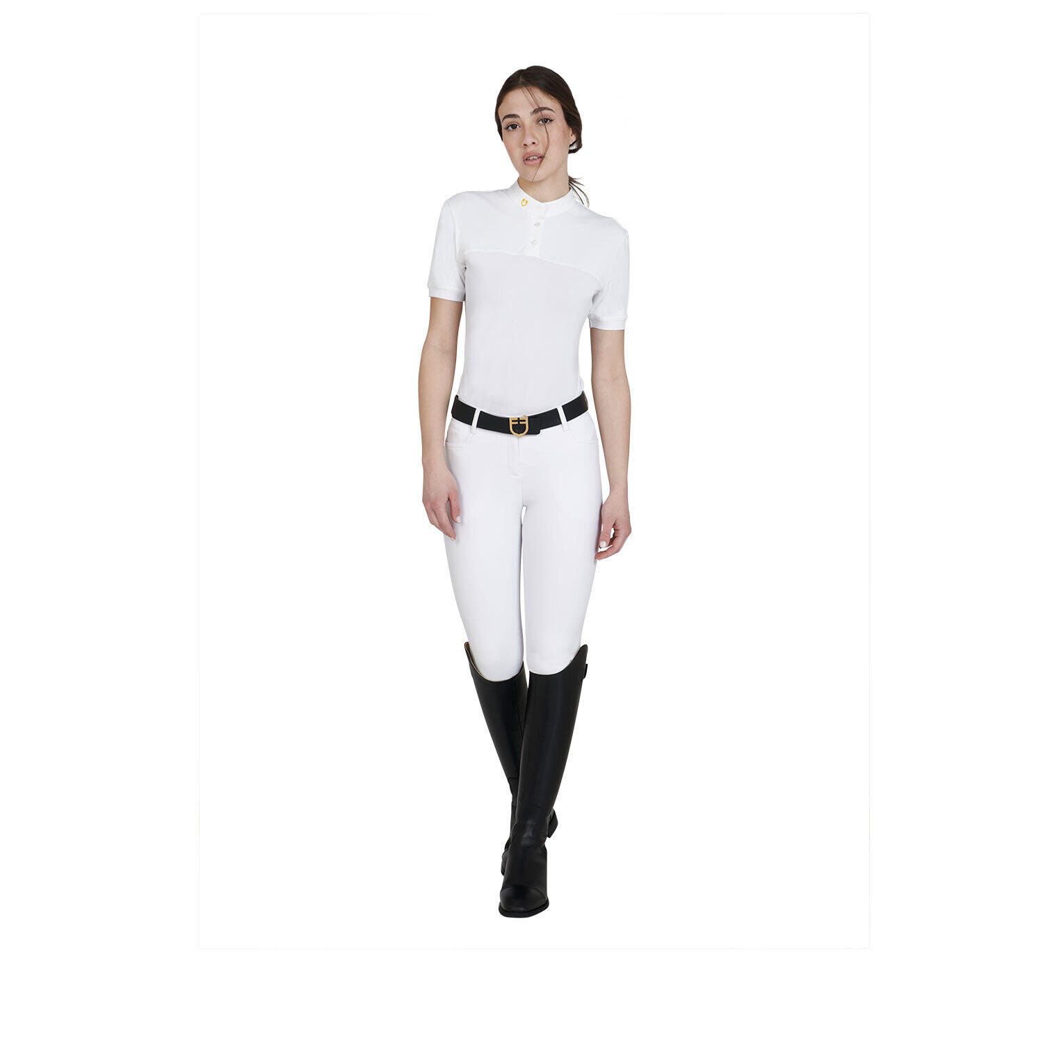 Polo d'équitation femme Equestro 2/4