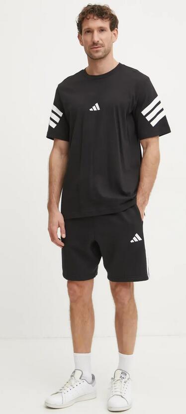 T-shirt uomo adidas future icons 3-stripes tee - nero 2/5