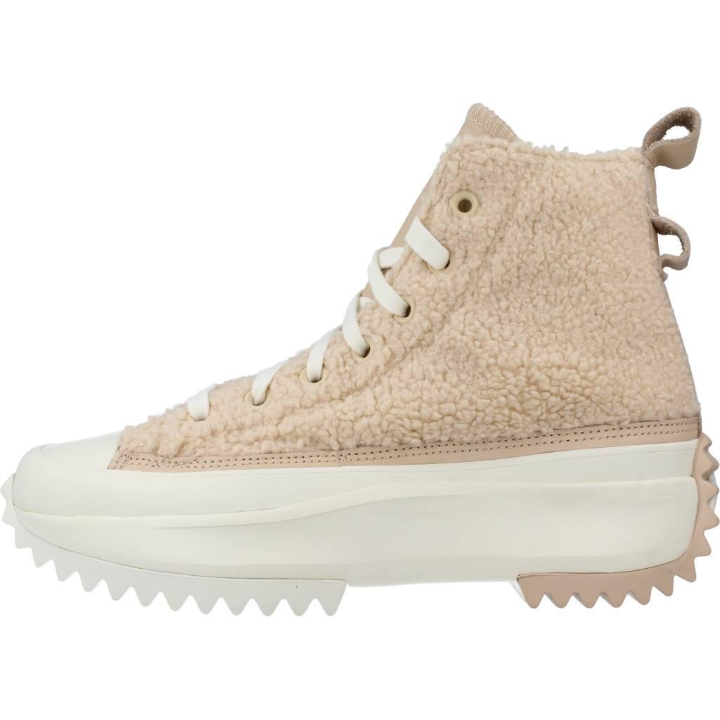 Sneakers Converse Model Run Star Hike Platform Sherpa Kleur Naakt 2/5