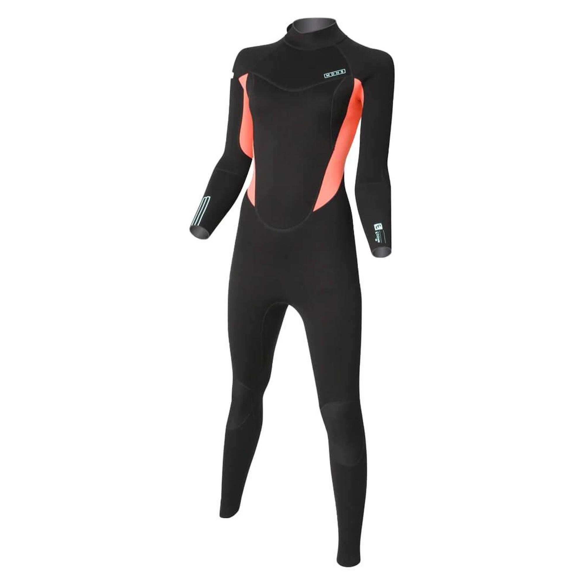 Mdns - 5/4/3 Pioneer - Zip Dos L/s Combinaison Surf Femme - Combinaison De Surf - Noir - 44 L - Decathlon