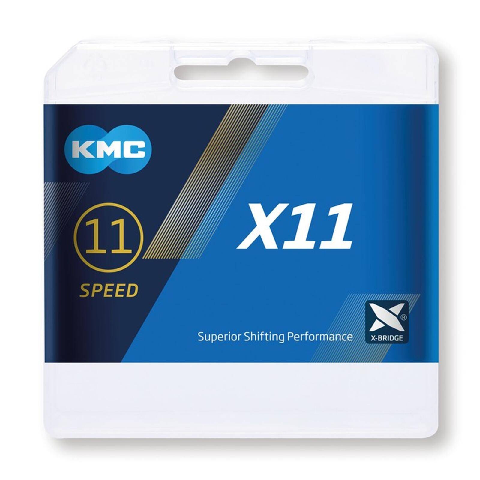 KMC Shimano KMC X11 11-speed ketting, 118 schakels, grijs