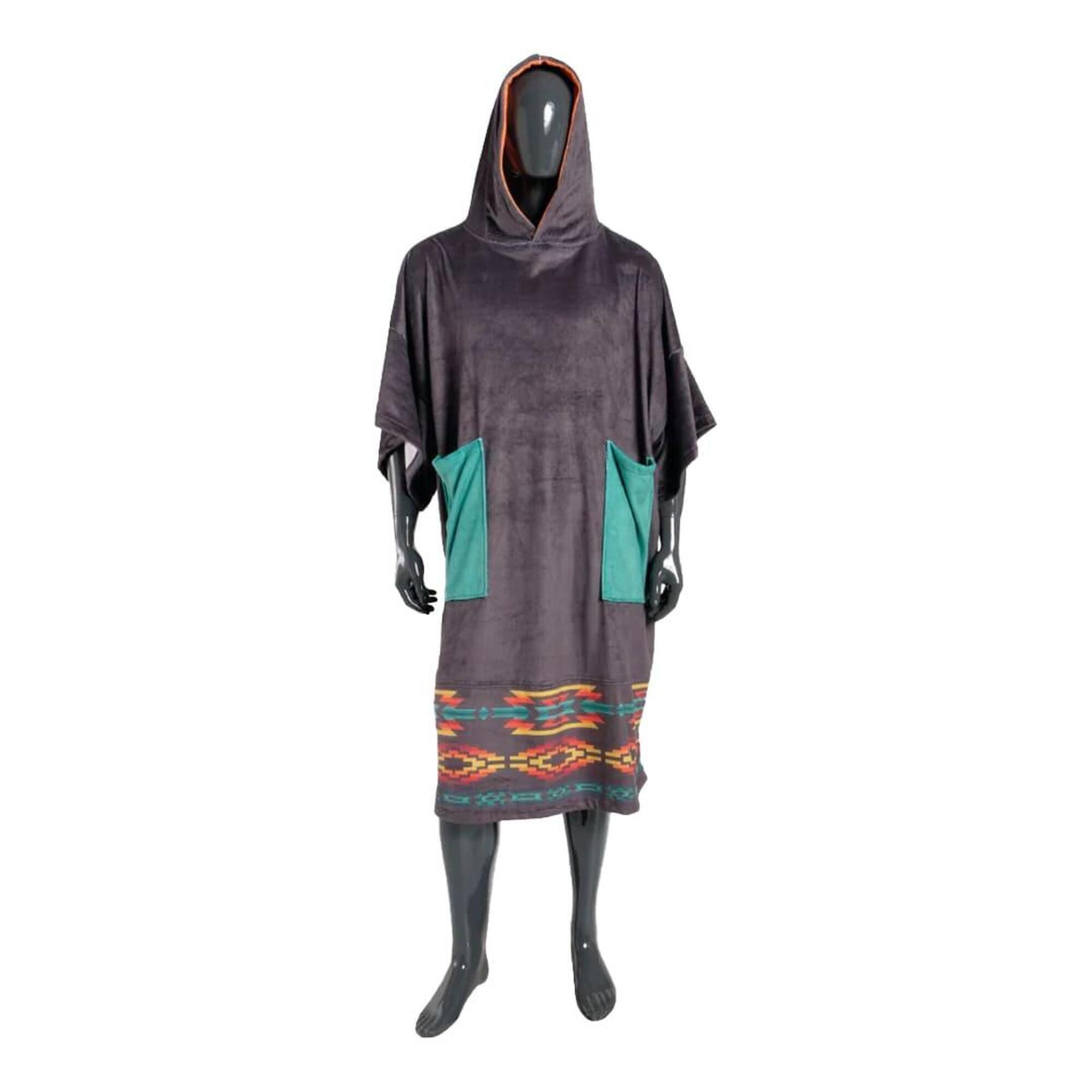 Mdns - Plush - Poncho Surf Adulte - Poncho - Noir - Taille Unique - Decathlon
