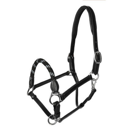 Licol pour cheval en cuir Acavallo Ergonomic Pollguard Muserolle