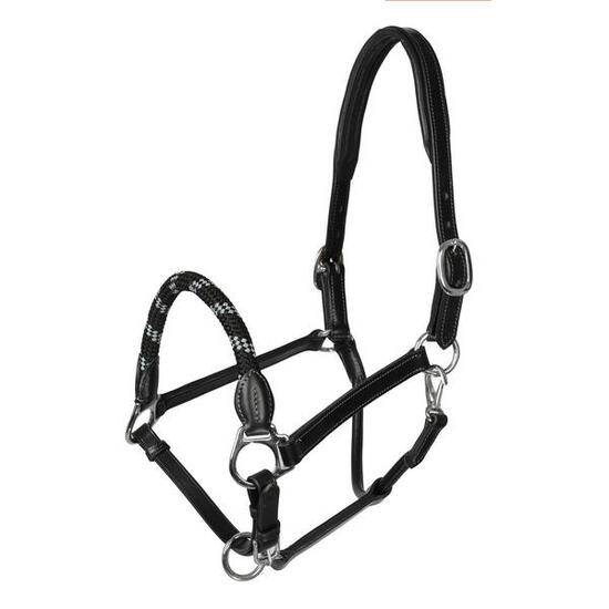 Licol pour cheval en cuir Acavallo Ergonomic Pollguard Muserolle