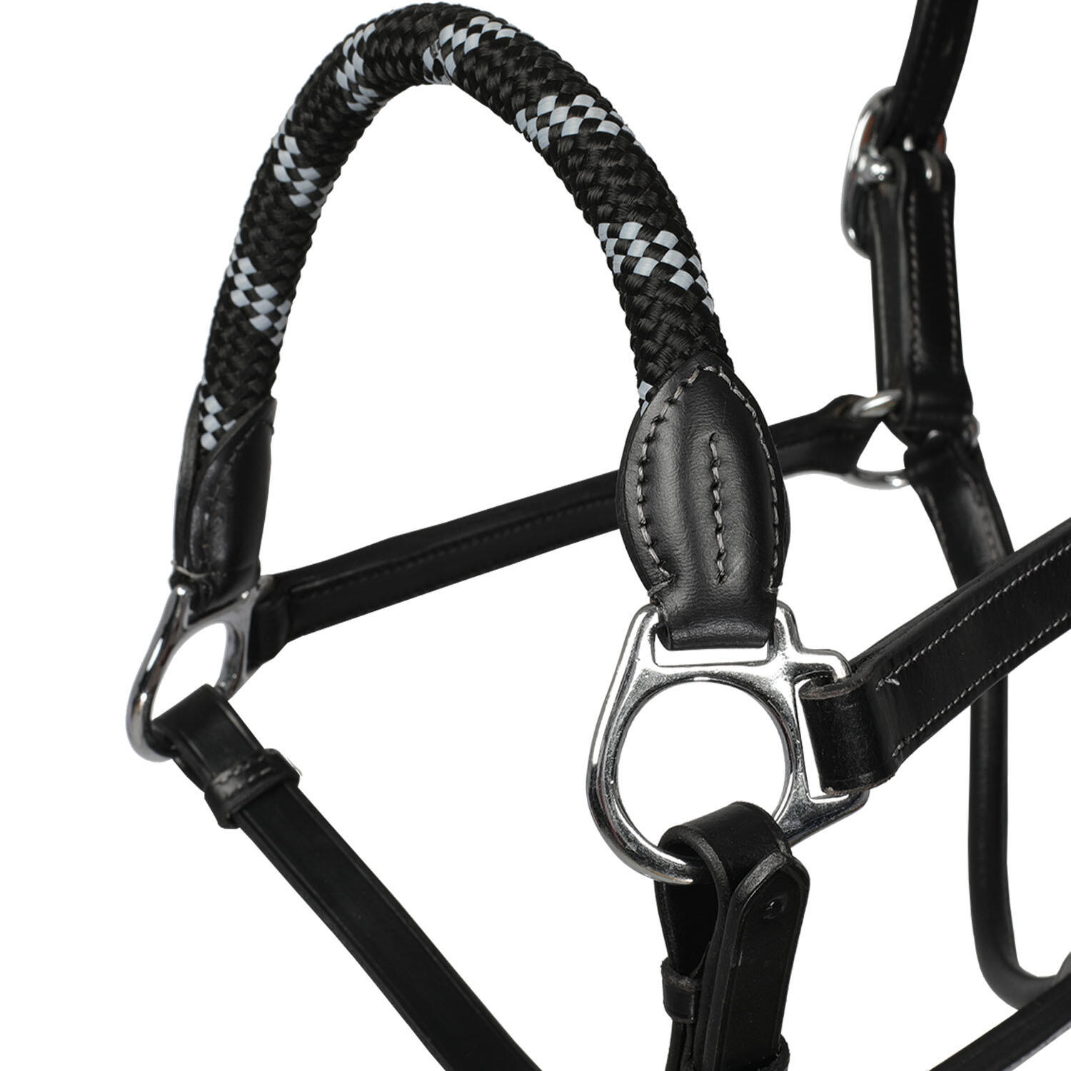 Licol pour cheval en cuir Acavallo Ergonomic Pollguard Muserolle 2/4