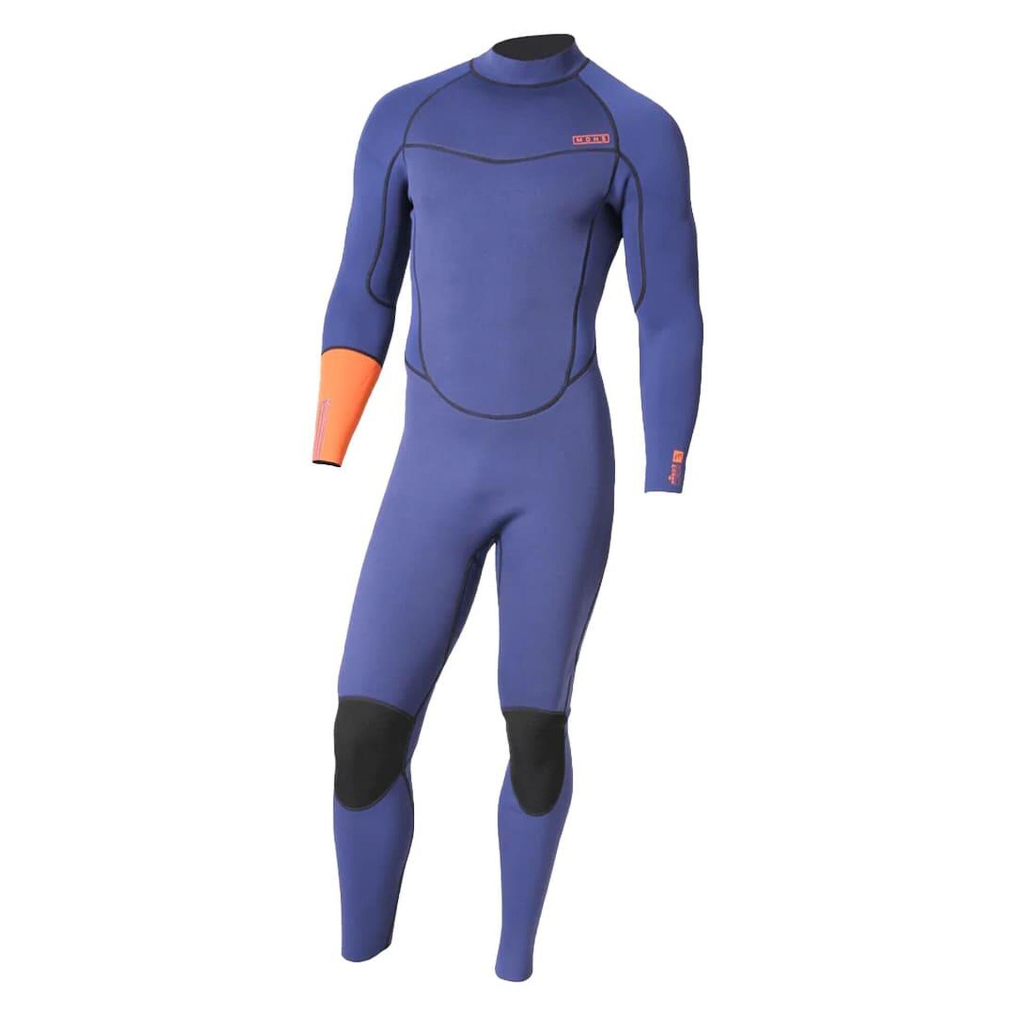 Mdns - 5/4/3 Pioneer Backzip - Combinaison Surf Homme - Combinaison De Surf - Bleu|orange - 52 2xl - Decathlon