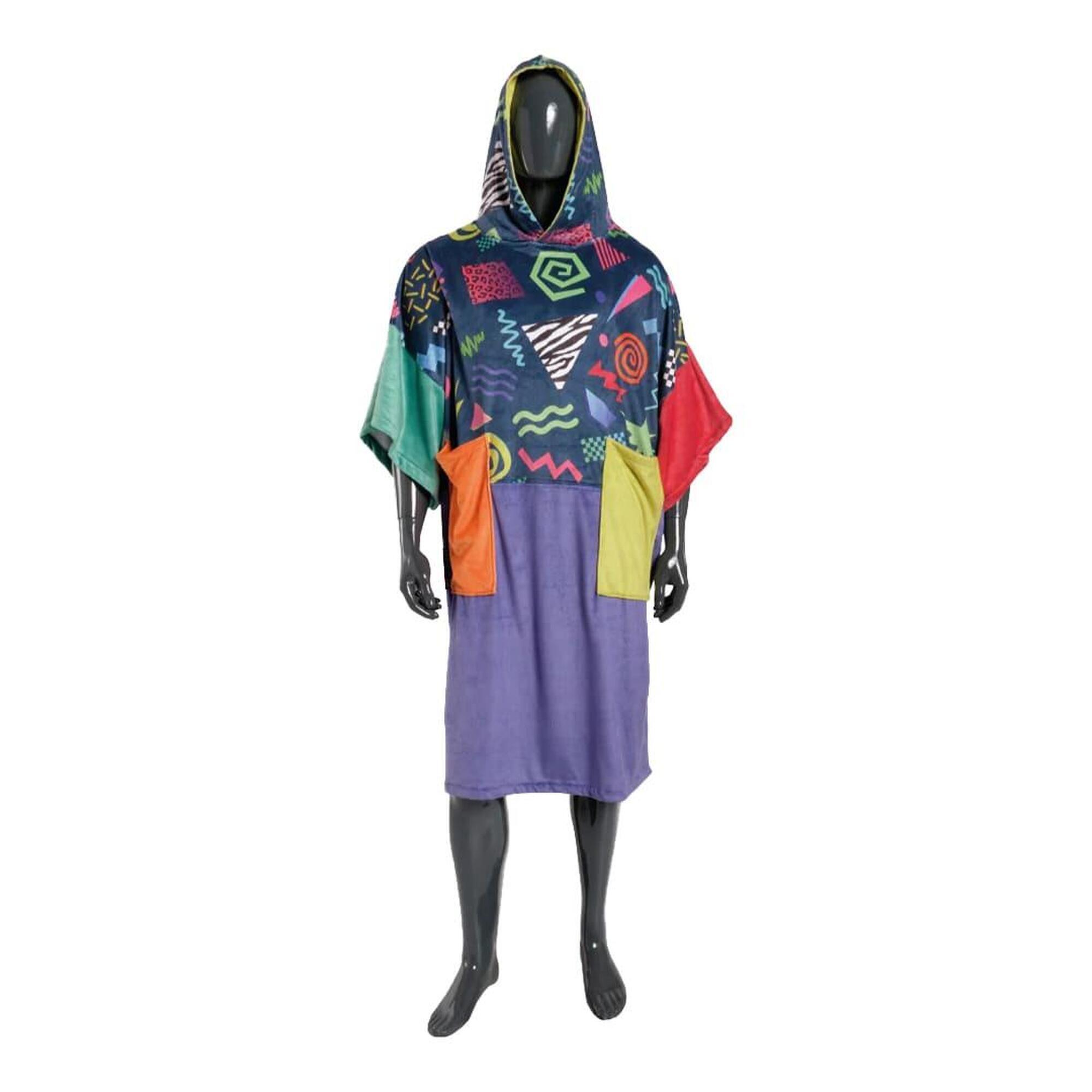 Mdns - Plush - Poncho Surf Adulte - Poncho - Rose|violet - Taille Unique - Decathlon