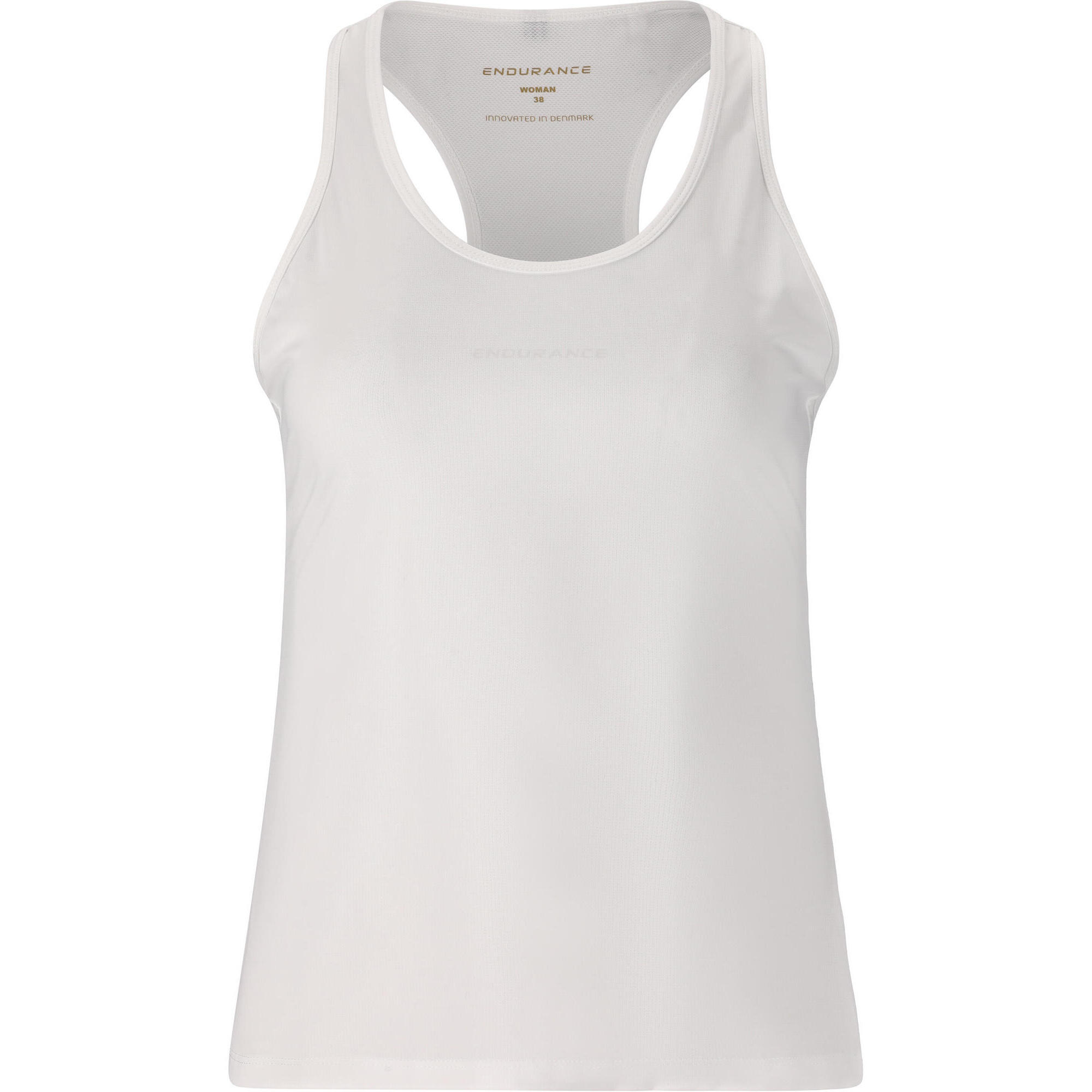 Endurance - Top Nan - Chemise Sans Manche - Blanc - Decathlon