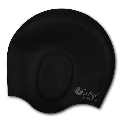 Badekappe Schwimmen mit Ohrenschutz aus Silikon wasserdicht