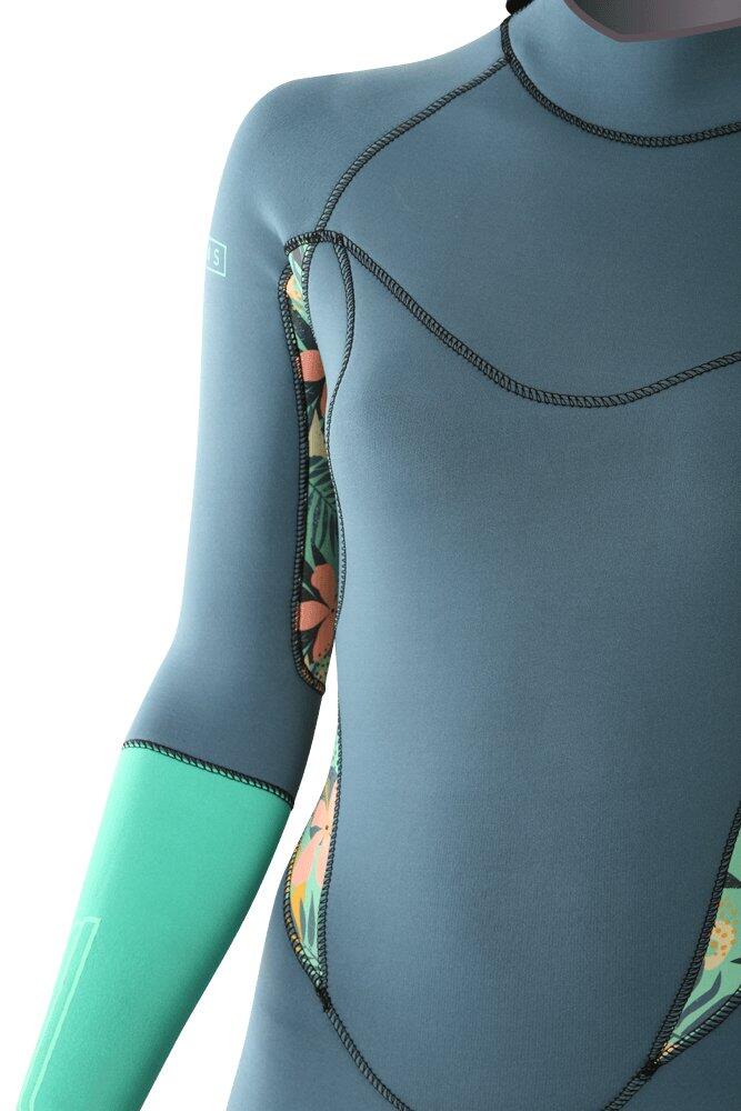 5/4/3 Pioneer - Zip Dos L/S Combinaison Surf Fille 4/7