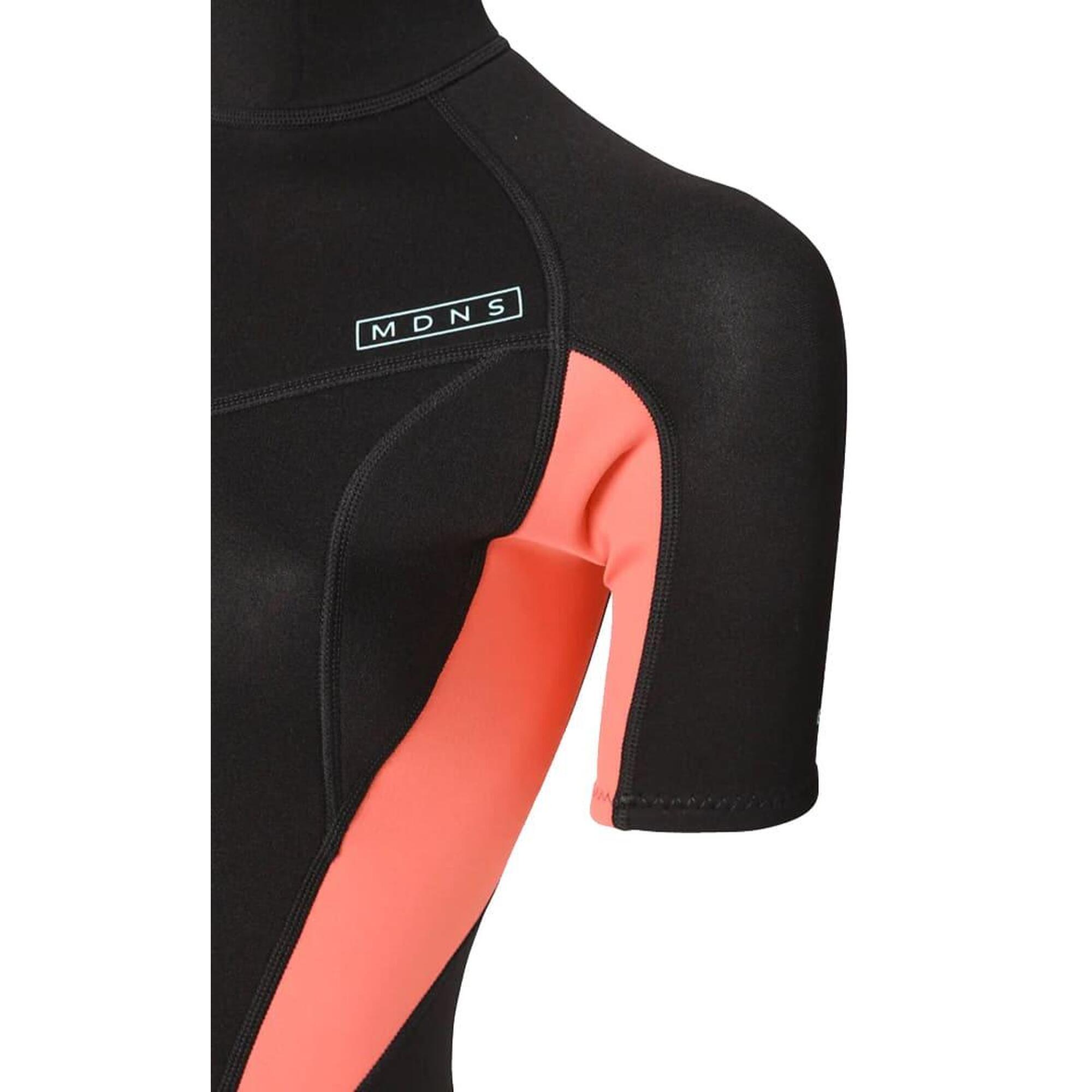 2/2 Pioneer - Zip Dos S/S Combinaison Shorty Surf Femme