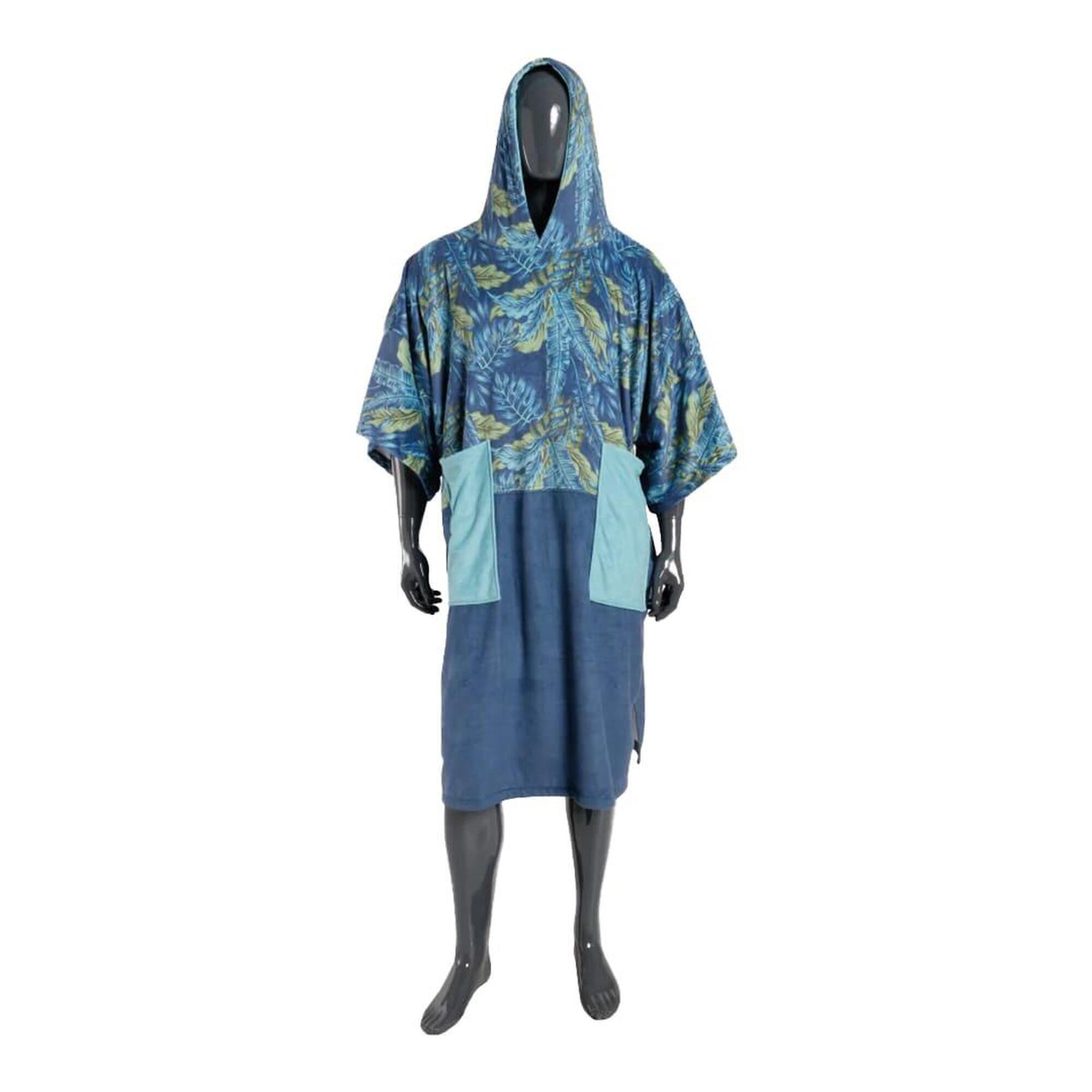 Mdns - Plush - Poncho Surf Adulte - Poncho - Bleu - Taille Unique - Decathlon