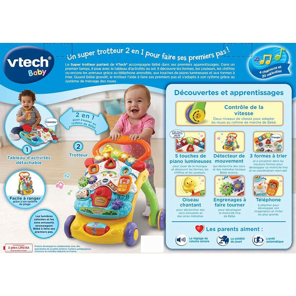 Andarilho Vtech Super Trotteur Parlant 2 En 1 Orange 4/5
