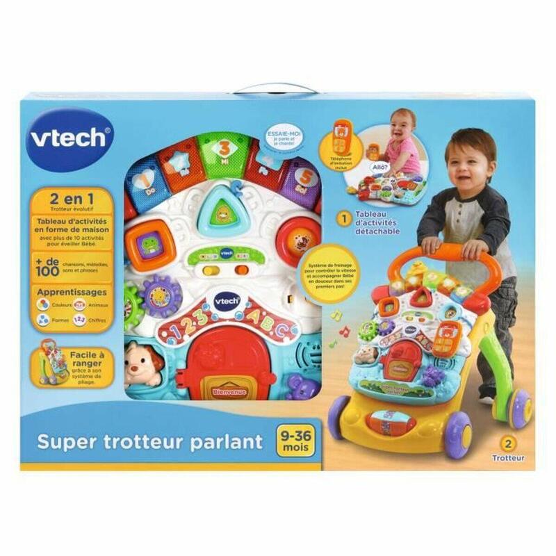 VTECH - Mașină-Premergător Vtech Super Trotteur Parlant 2 En 1 Orange ...