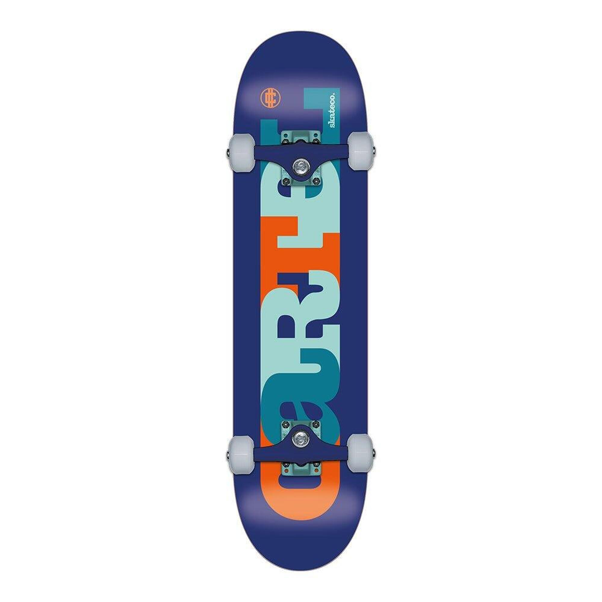 Cartel - Melted - Skateboard Complet Enfant 7.5 - Skateboard Complet - Bleu - 7.5" - Decathlon